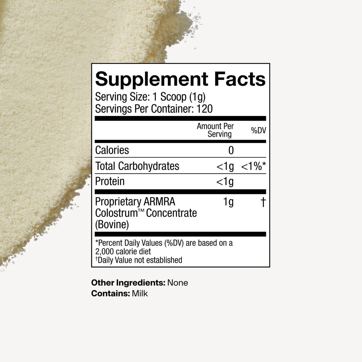 ARMRA Colostrum TM PowderUnflavored | Gut Health &Bloating I Skin & Hair |Immunity I Keto, Gluten & Fat-Free |120 Servings