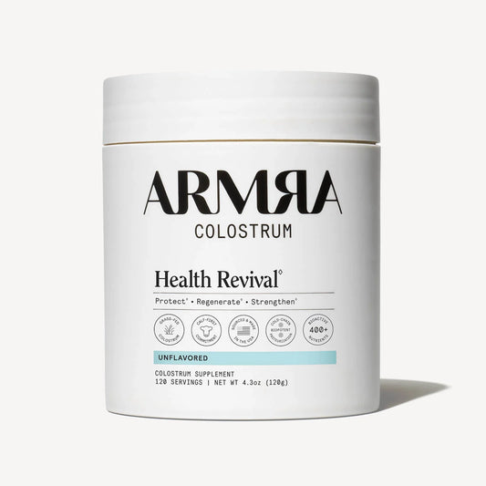 ARMRA Colostrum TM PowderUnflavored | Gut Health &Bloating I Skin & Hair |Immunity I Keto, Gluten & Fat-Free |120 Servings